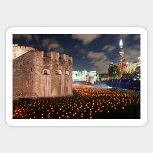 Tower of London Beyond The Deepening Shadow Sticker